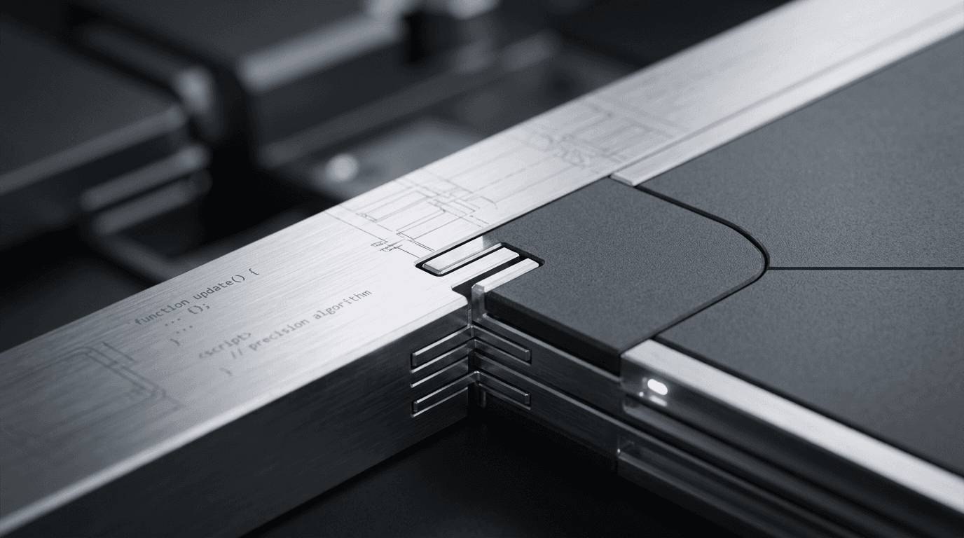 Detail of precision joinery / engineered surface